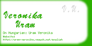 veronika uram business card